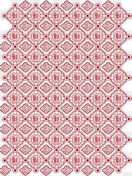 春节红色祥云底纹,免抠元素