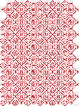 春节红色祥云底纹,免抠元素