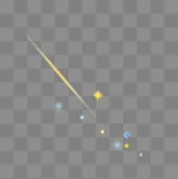黄色发光星空光效,免抠元素(1000*1000px)psd模版下载
