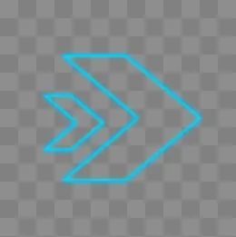 炫酷科技创意箭头装饰,免抠元素