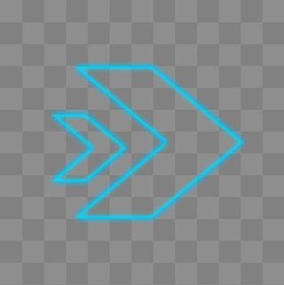 炫酷科技创意箭头装饰,免抠元素