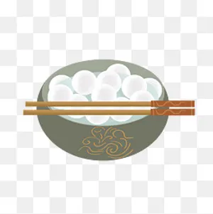 手绘汤圆png素材,免抠元素