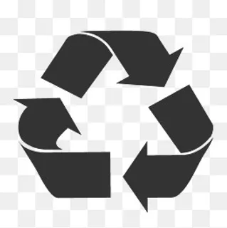 黑色循环箭头PPT装饰