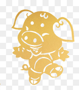 2019年金猪喜庆海报创意设计元素