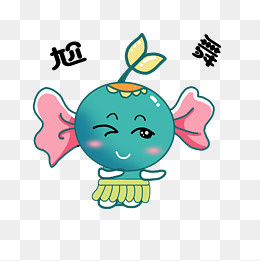 糖果表情尬舞插画