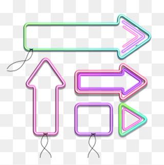 618边框霓虹灯光荧光灯蓝色霓虹灯,免抠元素