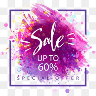 矢量手绘紫色水彩墨点装饰图案,免抠元素