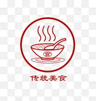 端午节中华传统美食小吃矢量线条,免抠元素