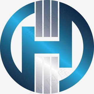 创意英文字体H设计,免抠元素艺术字