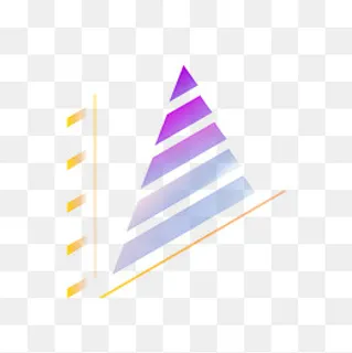 创意金字塔渐变数据报表PPT素材