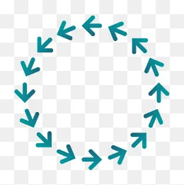 绿色圆环箭头,免抠元素(1500*1500px)psd模版下载