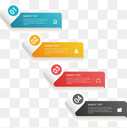 PPT序列分类图表,免抠元素