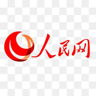 人民网横向logo,免抠元素