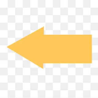 多彩创意黄色箭头矢量素材,免抠元素