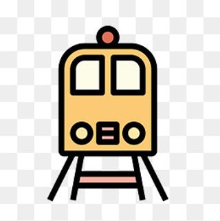 地铁电车卡通免扣素材,免抠元素