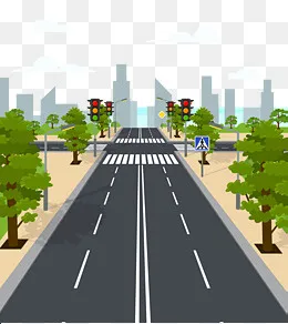 矢量黑色城市道路(2054*2300px)eps,ai矢量模版下载