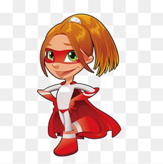 超级红衣女侠,免抠元素