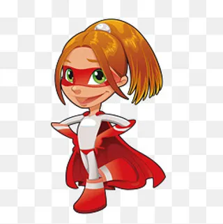 超级红衣女侠,免抠元素