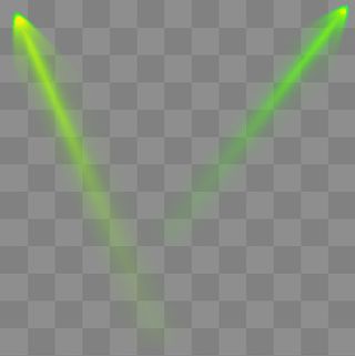 绿色灯光效果元素,免抠元素