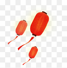 新年节日红色喜庆灯笼,免抠元素