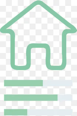 绿色房子能源素材图标矢量图,免抠元素