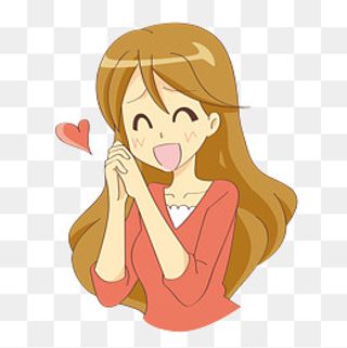 38女神节多彩系线条手绘女神元素,免抠元素