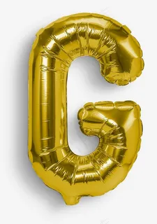 卡通手绘气球字母G