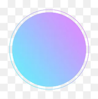 手绘渐变圆形装饰,免抠元素