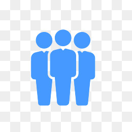 蓝色人物图标,免抠元素