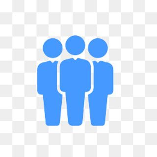 蓝色人物图标,免抠元素