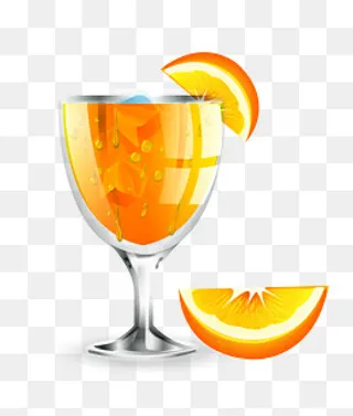 矢量夏季橙汁冰镇饮料冷饮素材,免抠元素