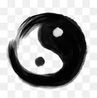 中国风水墨韵味太极,免抠元素