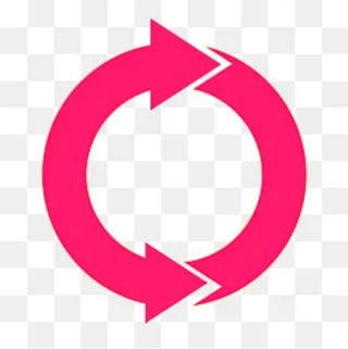 五个箭头组成圆形,免抠元素