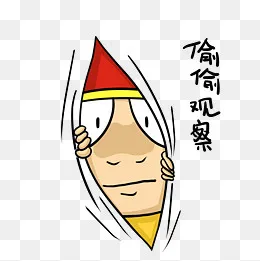 暗中观察大墩爆炸头表情包(2000*2000px)psd模版下载
