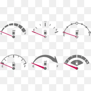 简约汽车汽油指示标志矢量图,免抠元素