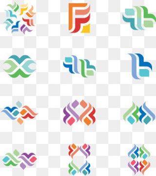 一组科技公司图标设计,免抠元素