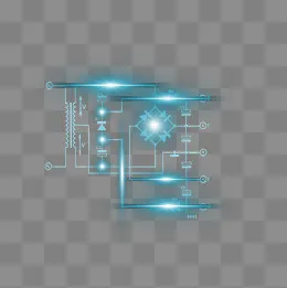 互联网科技数据光效边框,免抠元素(2000*2000px)psd模版下载