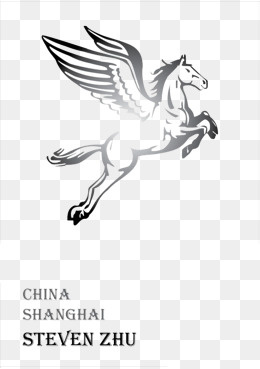 西方教堂飞马(650*919px)psd模版下载