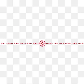 红色中国风货币分割线,免抠元素