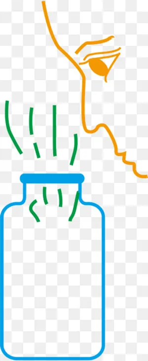 实验中的闻气味卡通,免抠元素