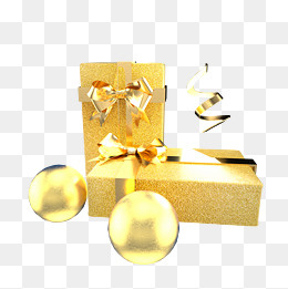 金色节日促销礼盒