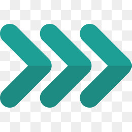 创意绿色叠加箭头矢量素材,免抠元素