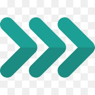 创意绿色叠加箭头矢量素材,免抠元素