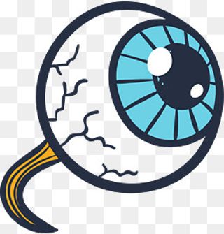 全国爱眼日裂痕眼球,免抠元素