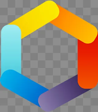 彩色渐变色三角形