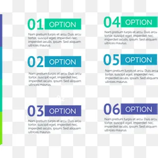 矢量手绘数字PPT标签