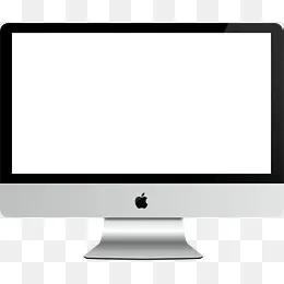 白色imac,免抠元素(1357*1135px)ai矢量模版下载