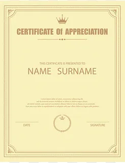 黄色证书PNG下载