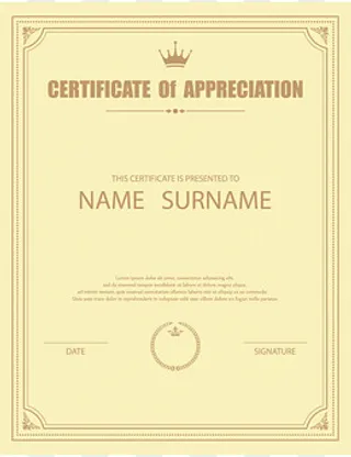 黄色证书PNG下载