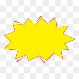 手绘爆炸几何边框,免抠元素